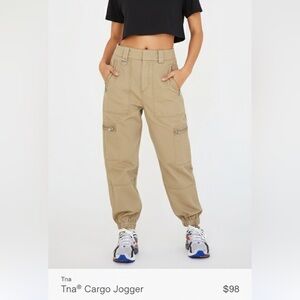 Aritzia Tna Twin Falls Cargo Jogger Pants - Tan - XS